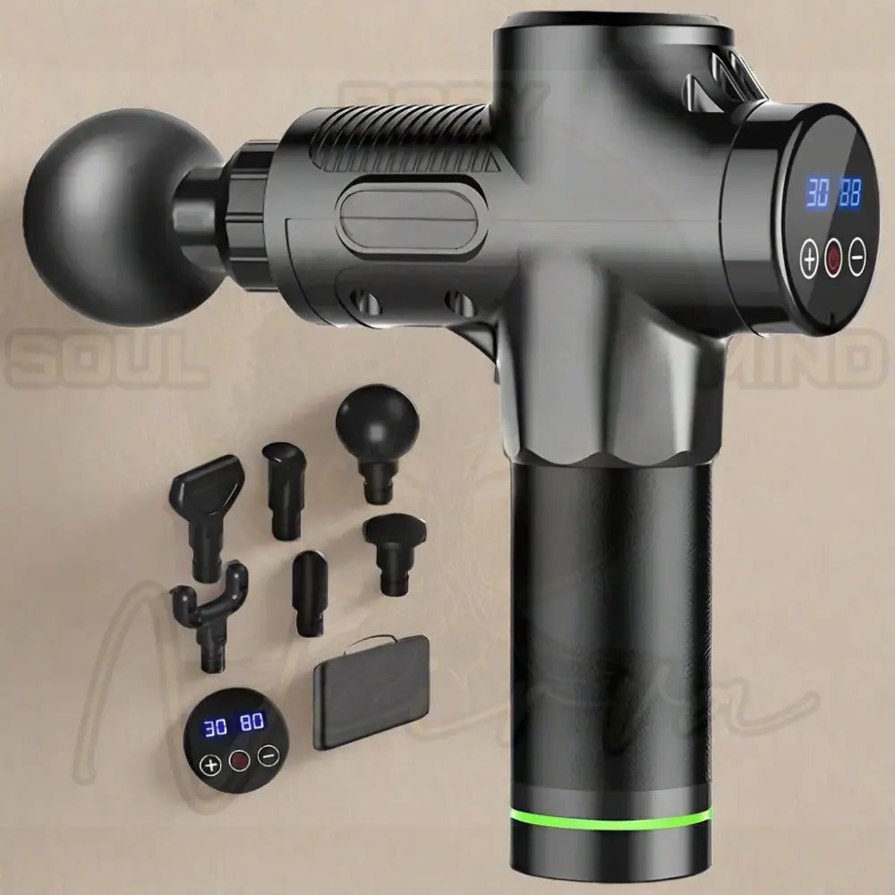 30 Niveau Fascia Massagepistool Zwart