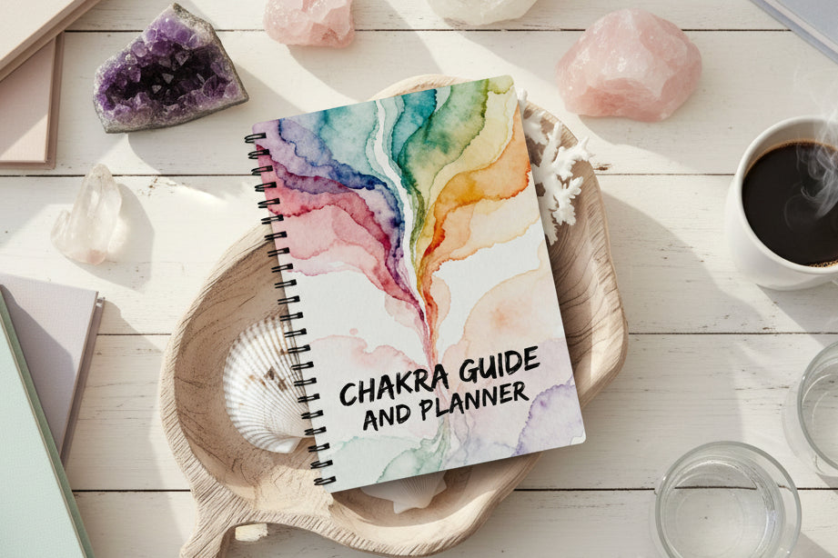 Chakra Guide & Wellness Planner – 7 Chakra Werkboek voor Balans en Zelfzorg in het Engels