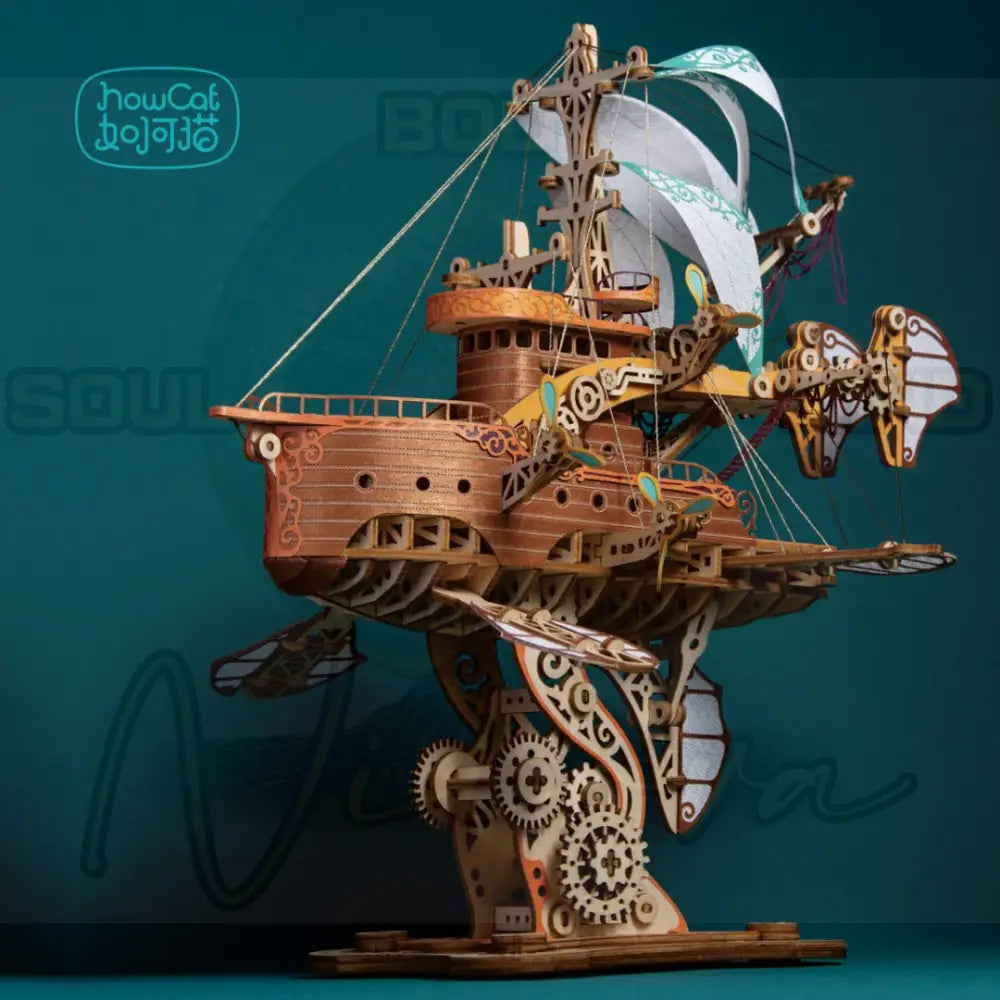 3D Houten Puzzel Fantastisch Ruimteschip