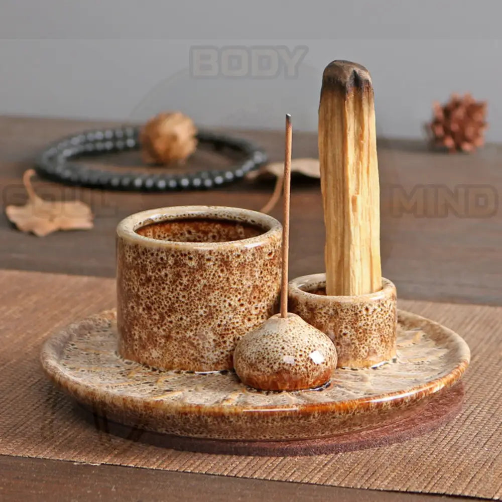 4 in 1 Keramische Wierook Brander A-Geel