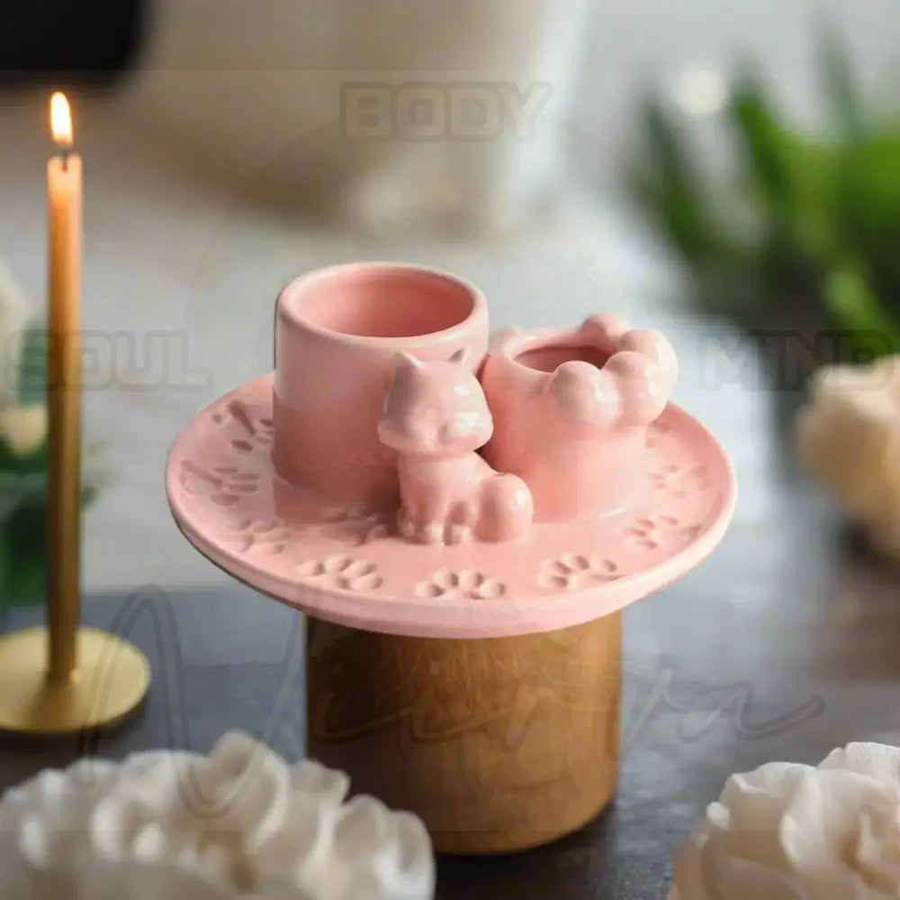 4 in 1 Keramische Wierook Brander C-Rose