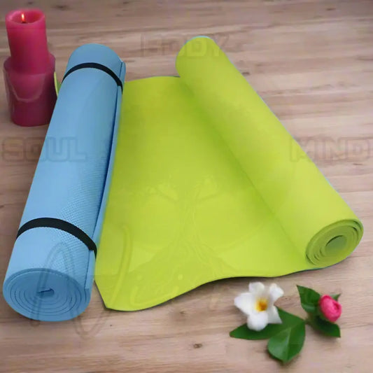 4MM anti-slip Yoga Mat 173cm X 61cm blauw