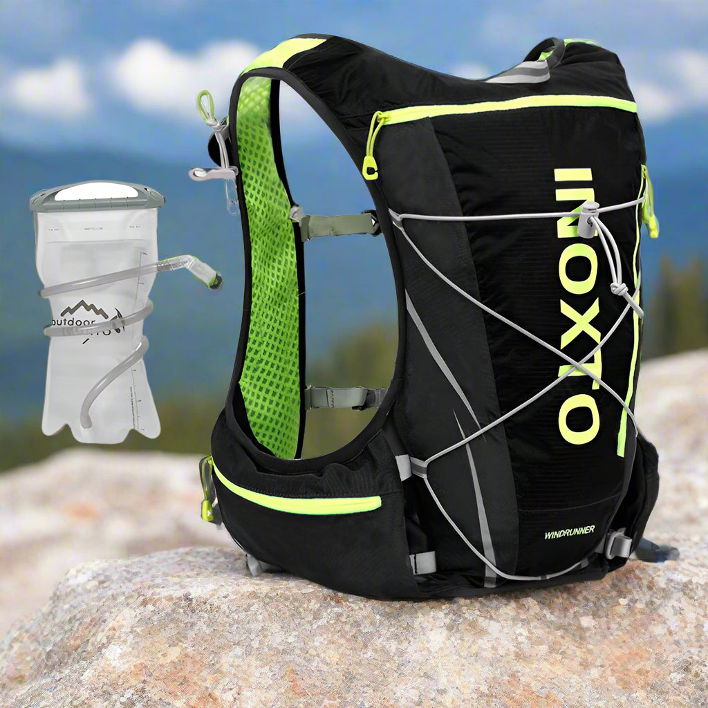 Hydratatie Rugzak – 8L | Voor Hardlopen, Fietsen, Hiking & Marathons – Inclusief 1,5L Waterzak + 500ml Waterfles