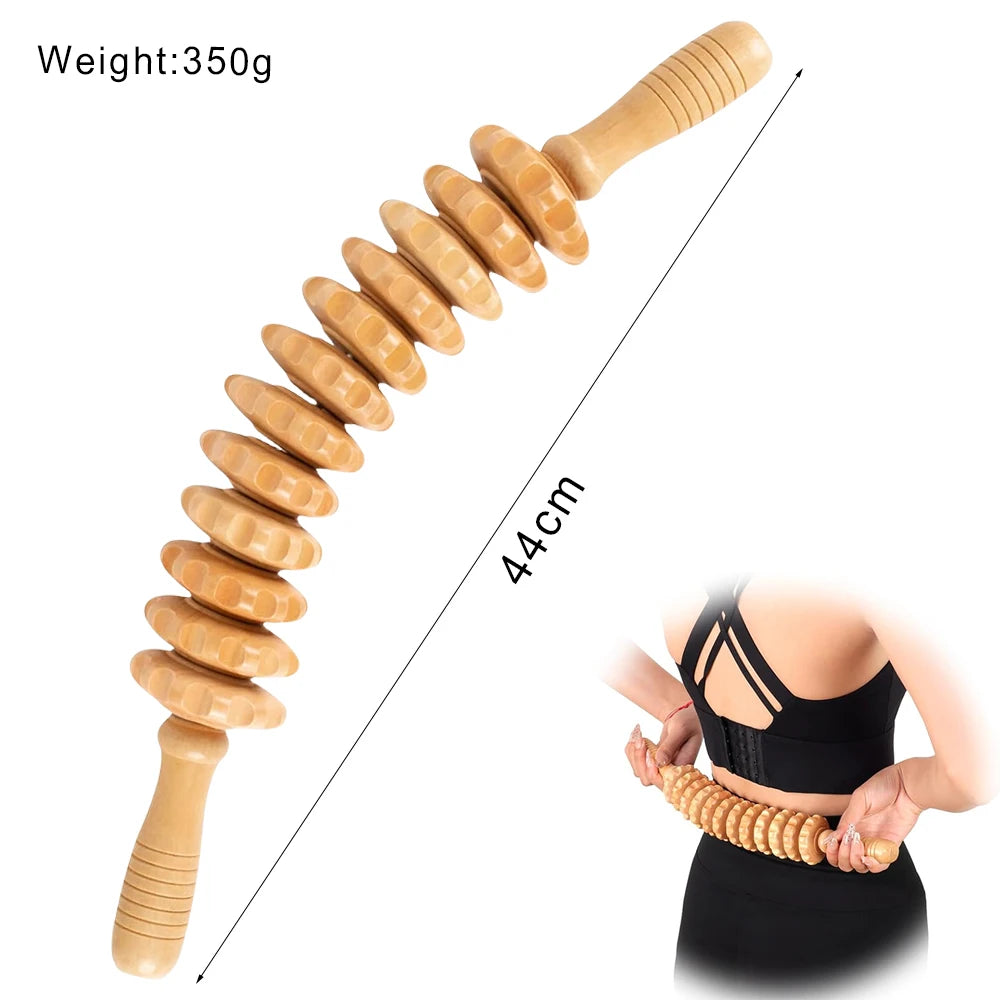 Houten Massage Tools – Lymfedrainage & Anti-Cellulitis Massager | Spierontspanning, Gua Sha & Body Shaping