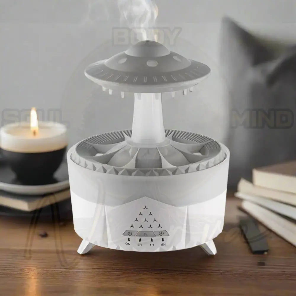 Aierwill UFO Luchtbevochtiger / Ultrasone Aromatherapie Diffuser wit