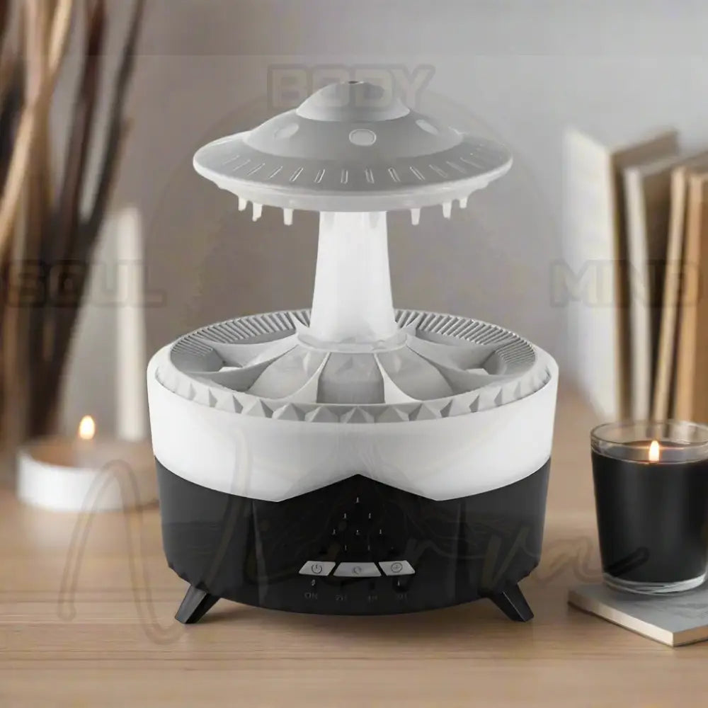 Aierwill UFO Luchtbevochtiger / Ultrasone Aromatherapie Diffuser zwart