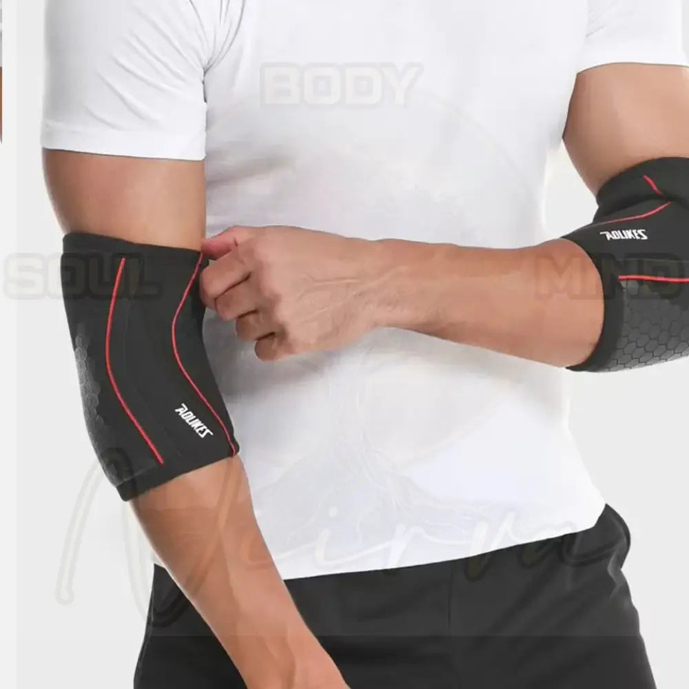 AOLIKES 7MM Elleboogcompressiekussens voor gewichtheffen Powerlifting