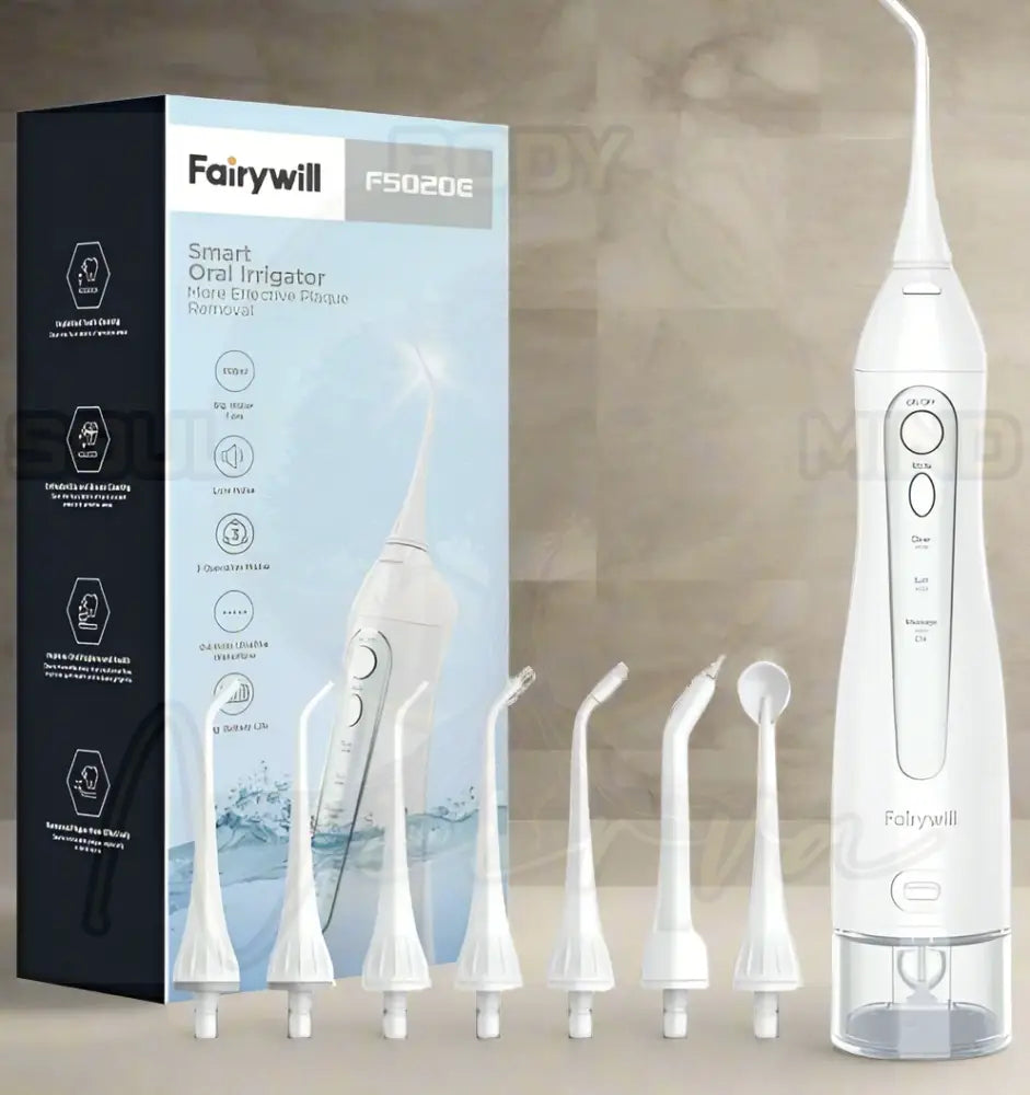 Draagbare waterflosser Wit