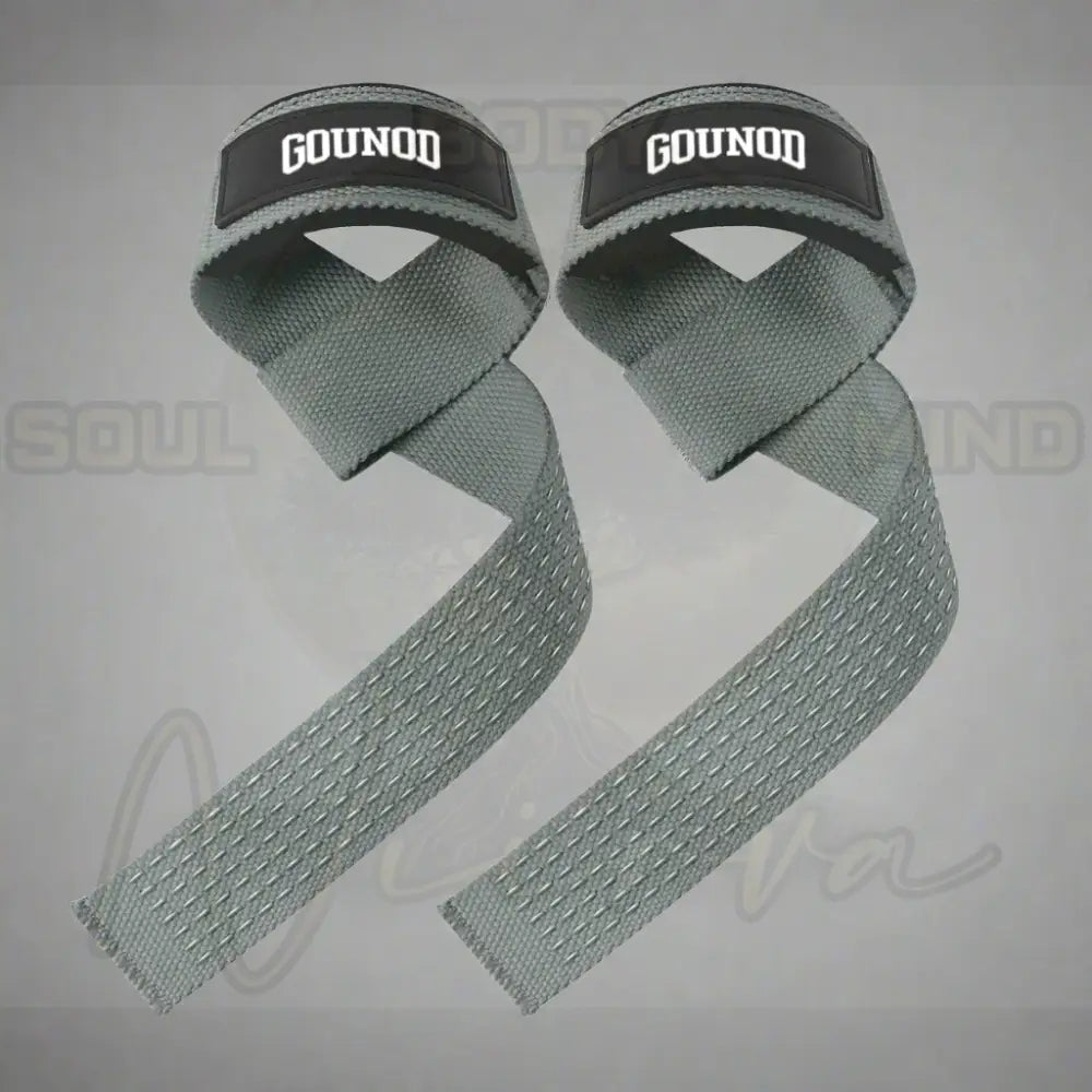 Gewichthefriemen Antislip Siliconen Lifting Polsbandjes Donkergrijs