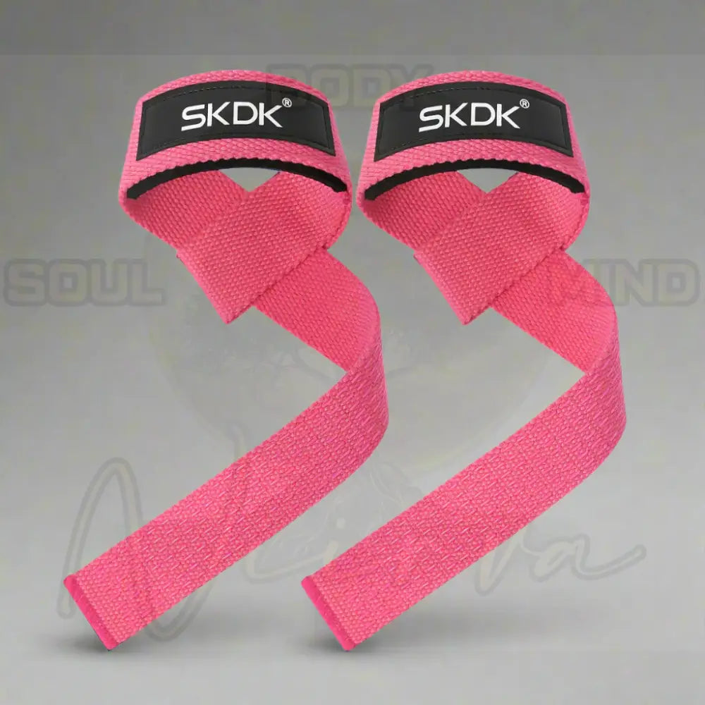 Gewichthefriemen Antislip Siliconen Lifting Polsbandjes Donkerroze