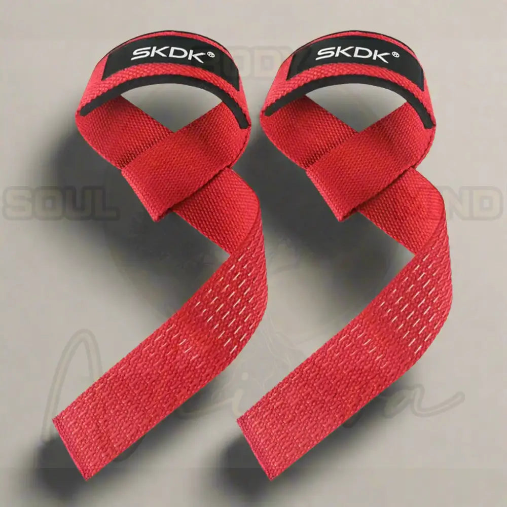 Gewichthefriemen Antislip Siliconen Lifting Polsbandjes Rood