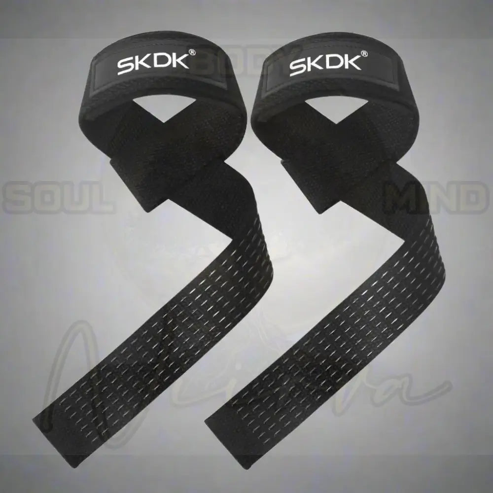 Gewichthefriemen Antislip Siliconen Lifting Polsbandjes Zwart