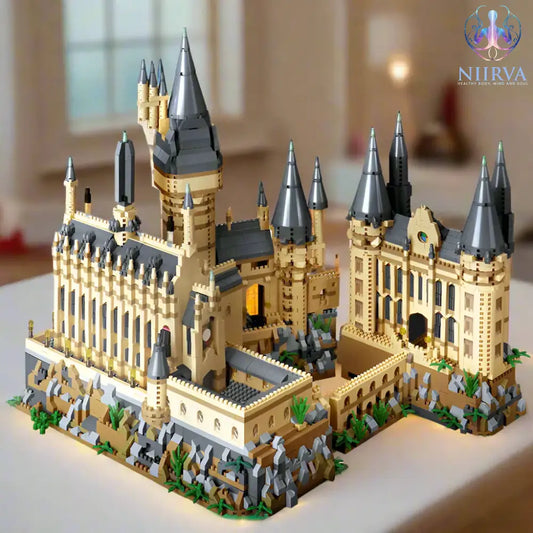 Micro Bakstenen Stad Middeleeuwse Magisch Kasteel NO BOX