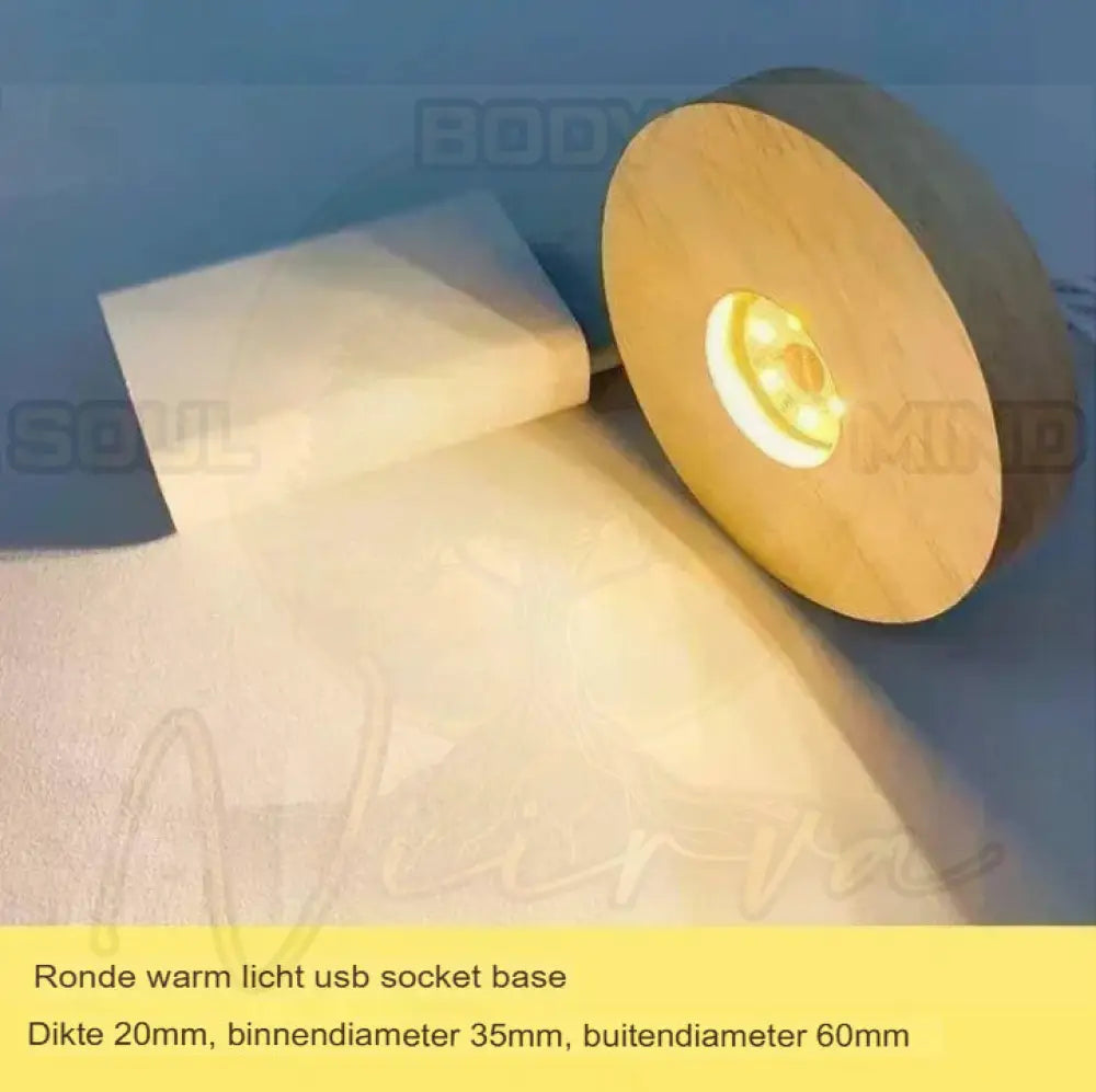 Natuurlijk Kristal Energiegenerator Piramide Warm LED-licht