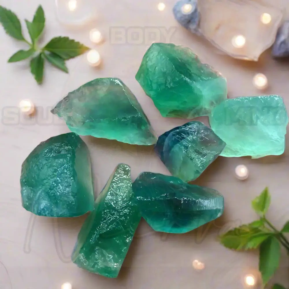 Natuurlijk Kristal Stenen 100g Groene Fluoriet / ongeveer 100g