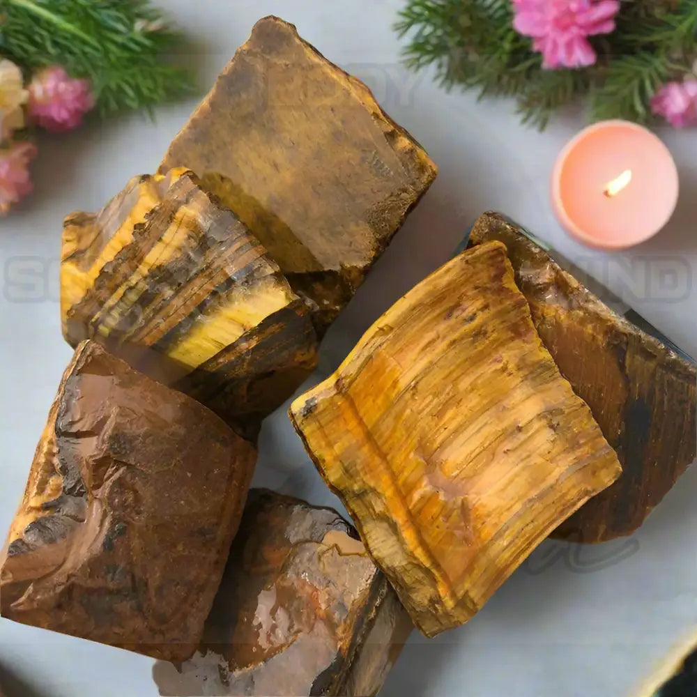 Natuurlijk Kristal Stenen 100g Tijgeroog / ongeveer 100g