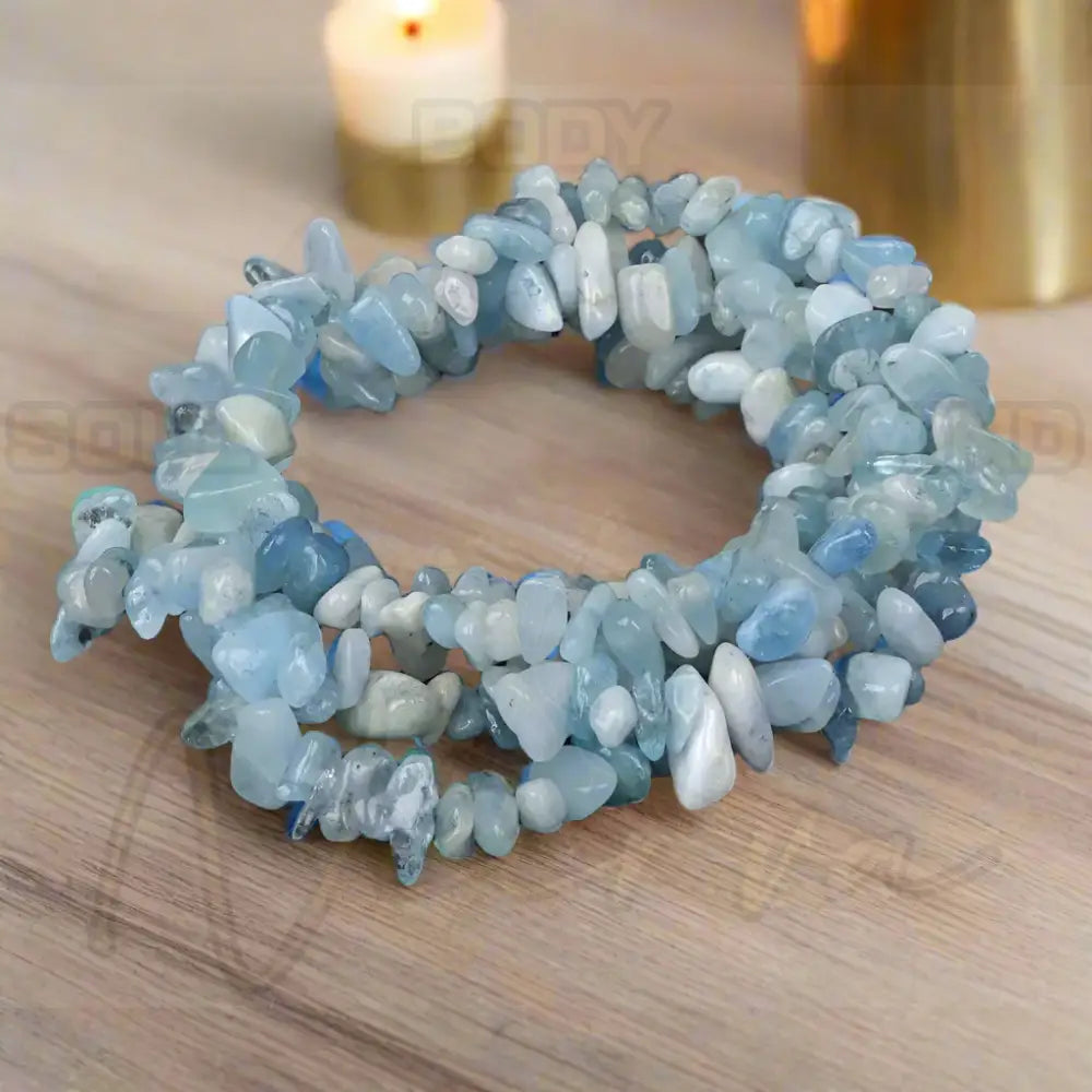 Natuursteen Armband Aquamarijn