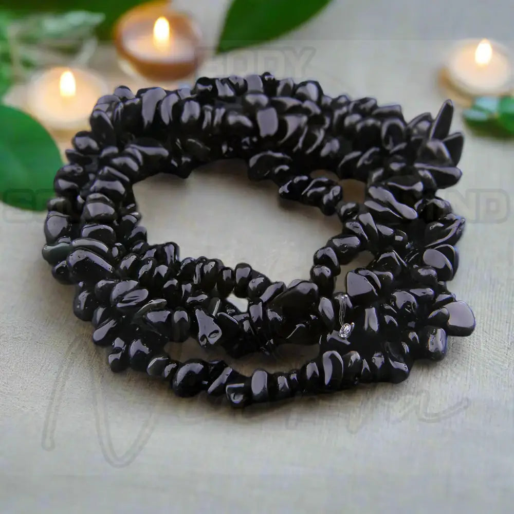 Natuursteen Armband Obsidiaan