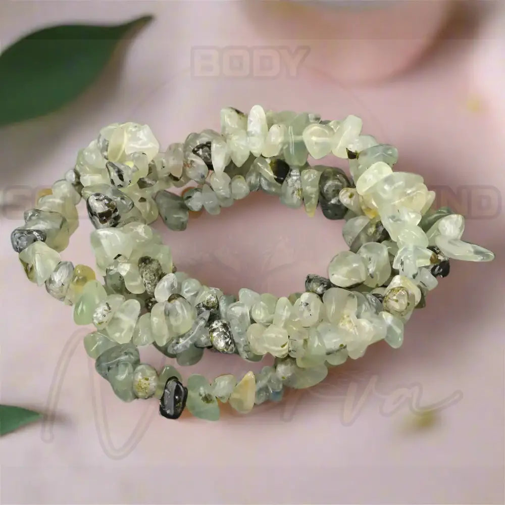 Natuursteen Armband Prehniet