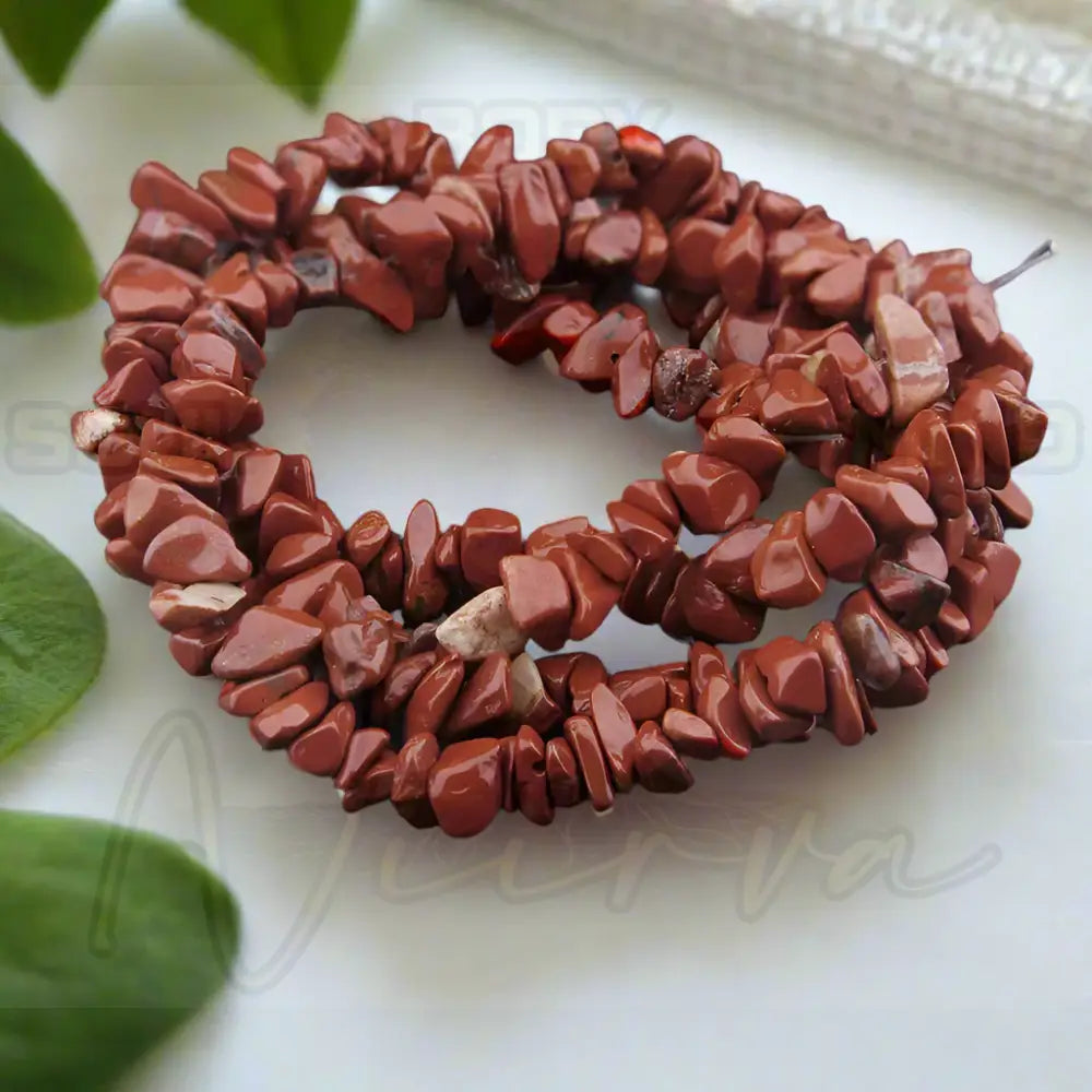 Natuursteen Armband Rode steen