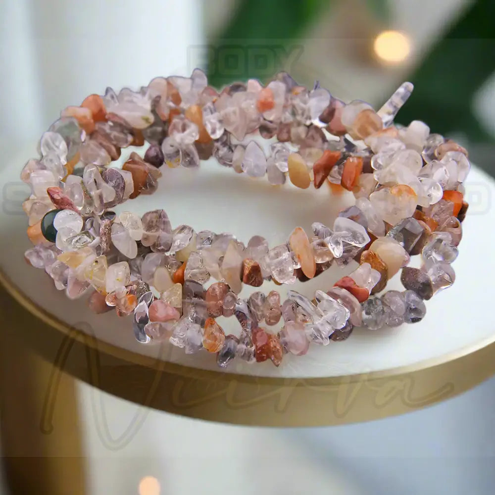 Natuursteen Armband Rutielkwarts