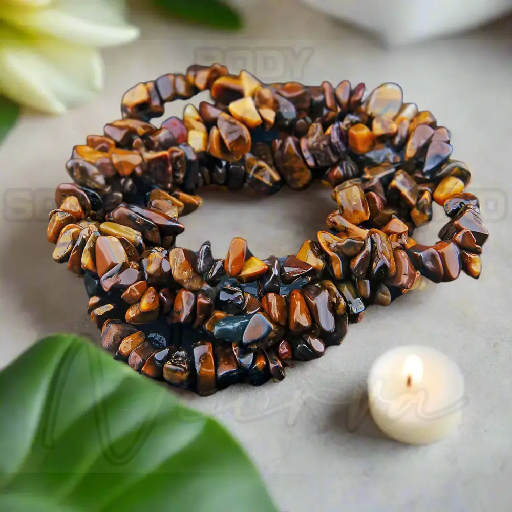 Natuursteen Armband Tijgeroog