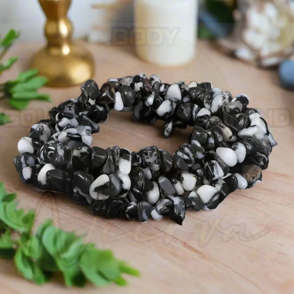 Natuursteen Armband Zebra