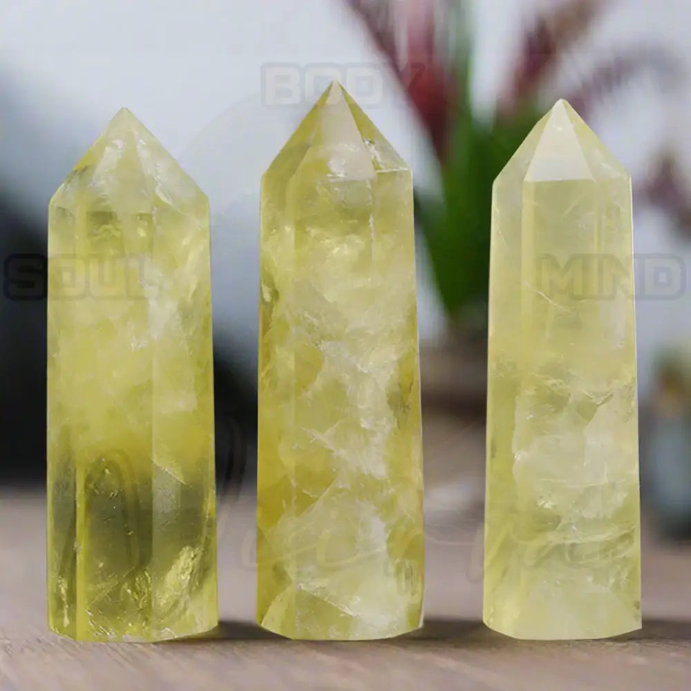 Natuursteen en kristallen puntstaf Citrien / 1pc Size 70-80mm