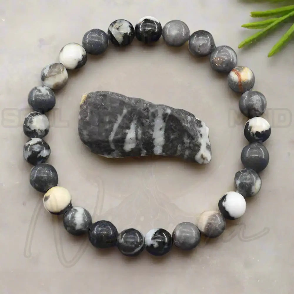 Natuursteen Reiki Armband 14 Zebrasteen / 21cm(8.27inch) / 8 mm Kralen