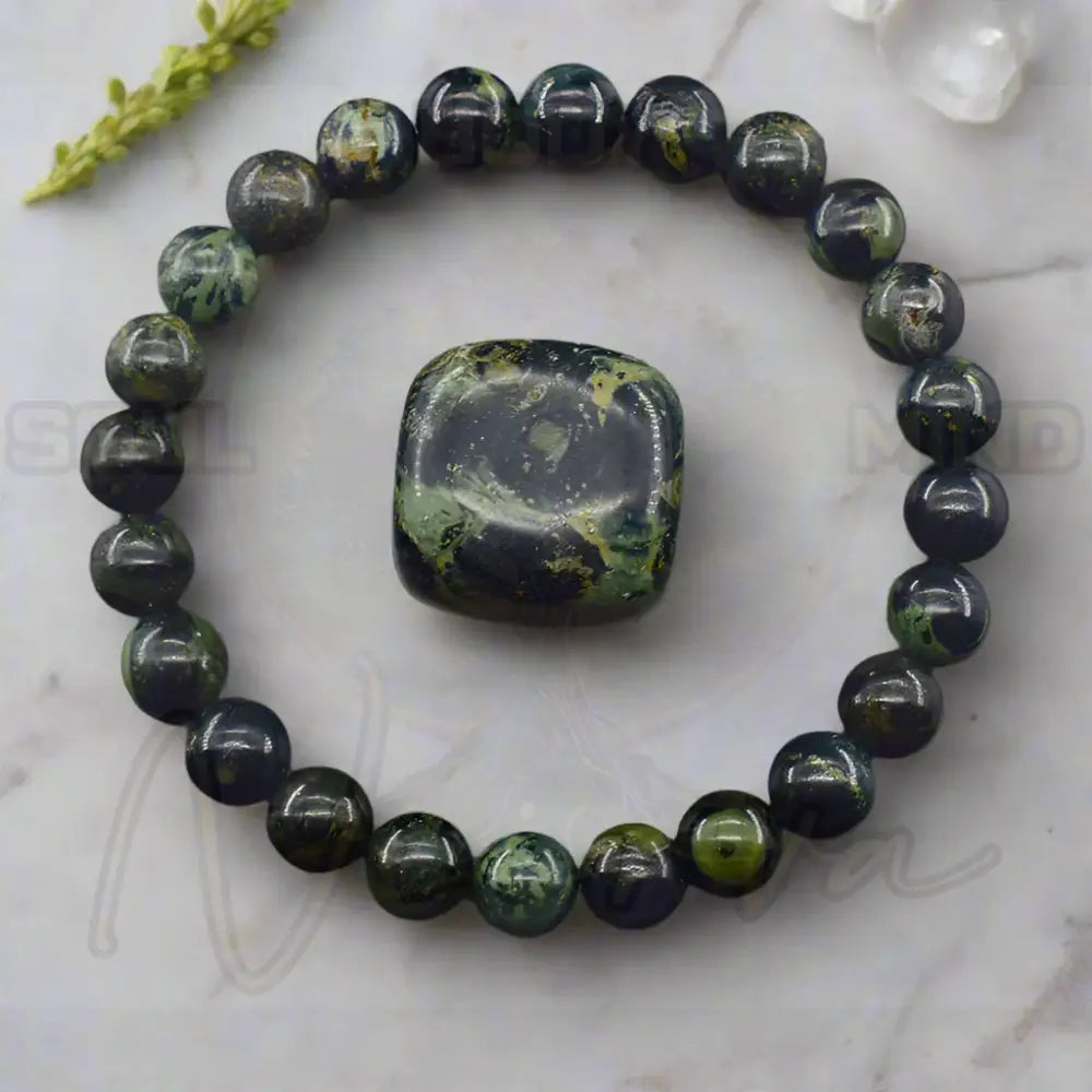 Natuursteen Reiki Armband 18 Mussensteen / 21cm(8.27inch) / 6mm Kralen