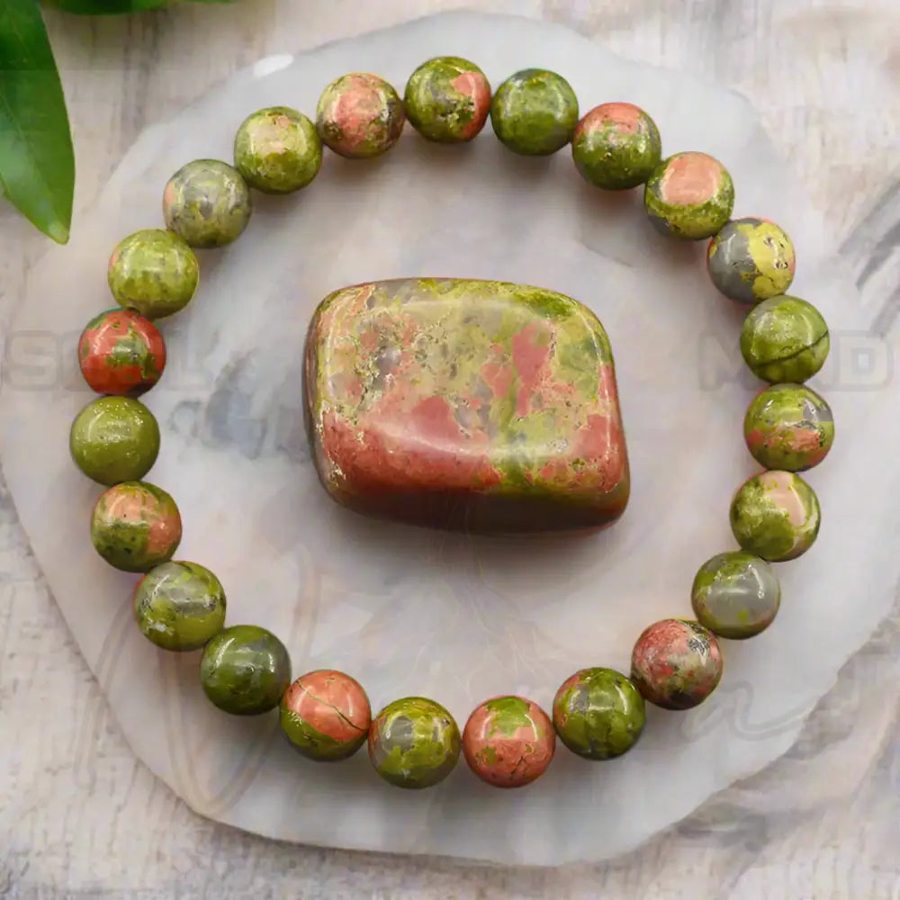 Natuursteen Reiki Armband 2 Unakiet / 21cm(8.27inch) / 6mm Kralen