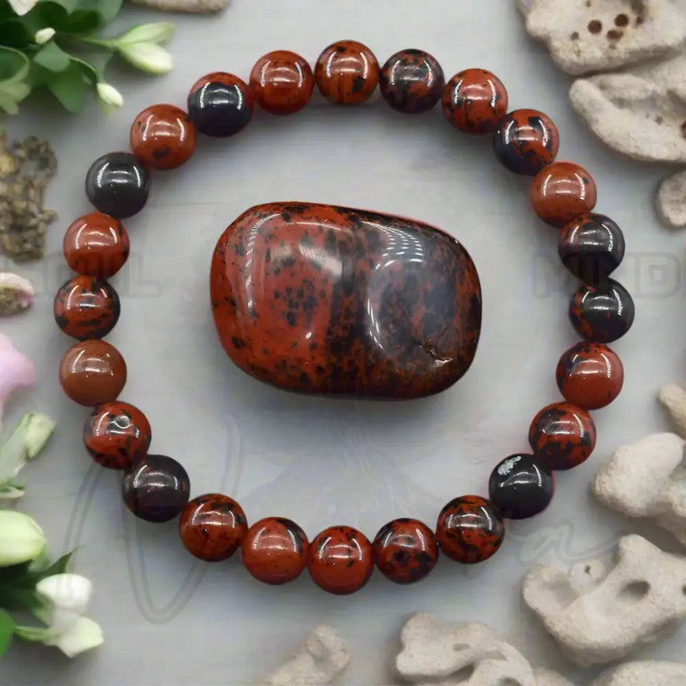 Natuursteen Reiki Armband 20 Gouden Zwaan / 21cm(8.27inch) / 8 mm Kralen