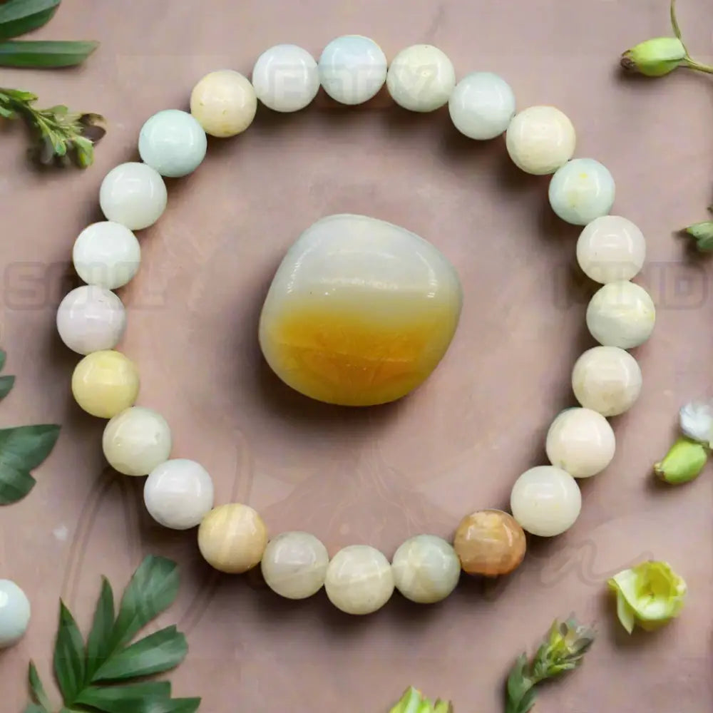 Natuursteen Reiki Armband 27 Amazonesteen / 21cm(8.27inch) / 8 mm Kralen