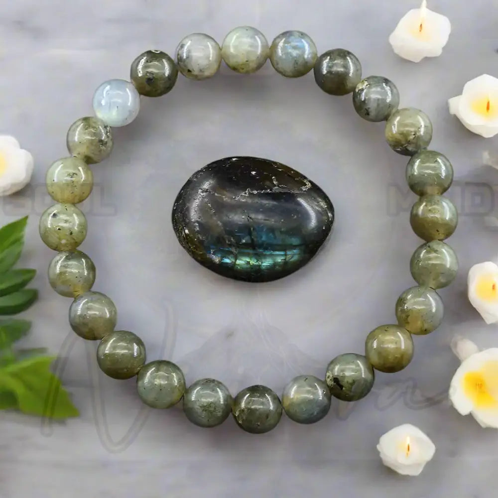 Natuursteen Reiki Armband 28 Maansteen / 17cm(6.69inch) / 6mm Kralen