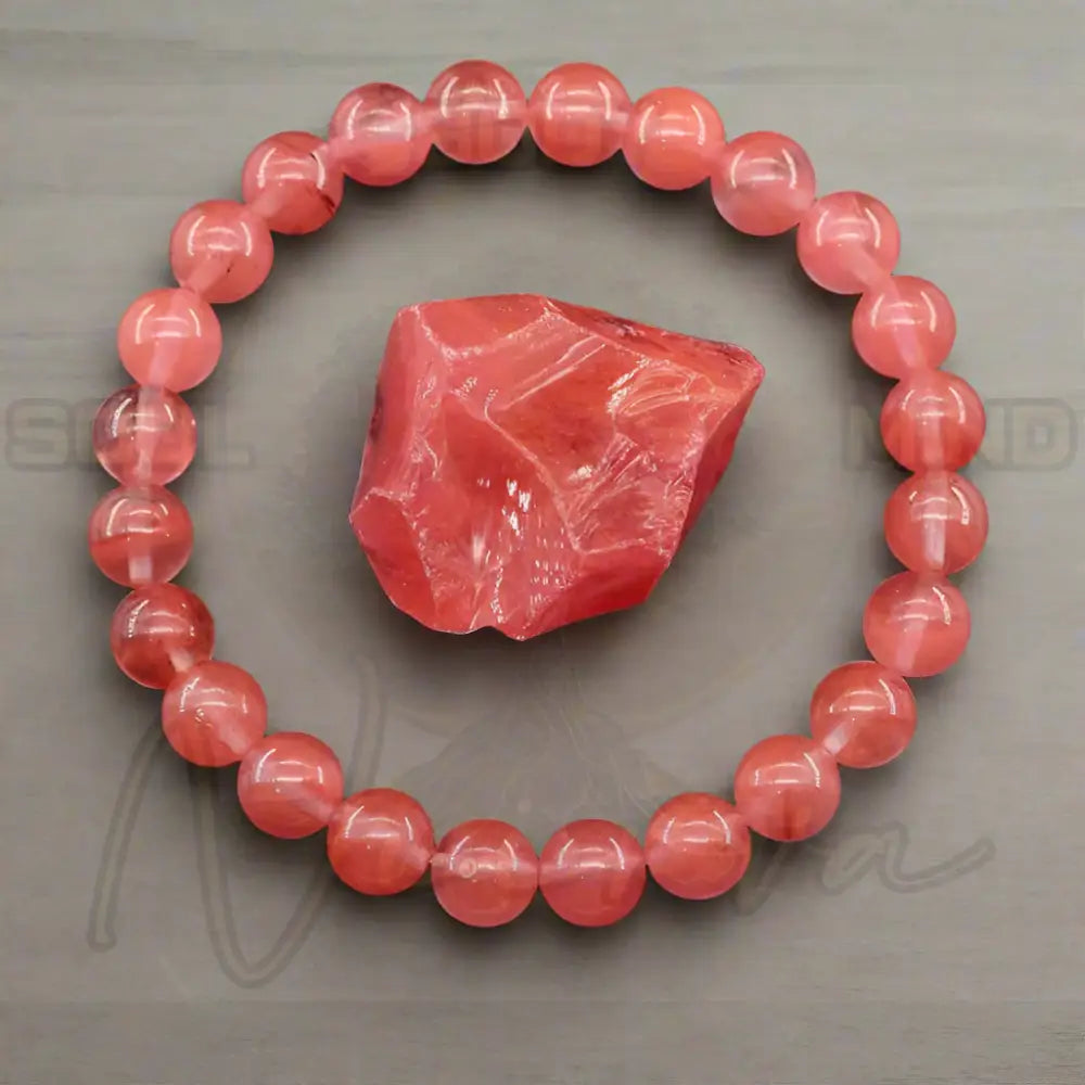 Natuursteen Reiki Armband 32 Waterlimoenkreet / 17cm(6.69inch) / 8 mm Kralen