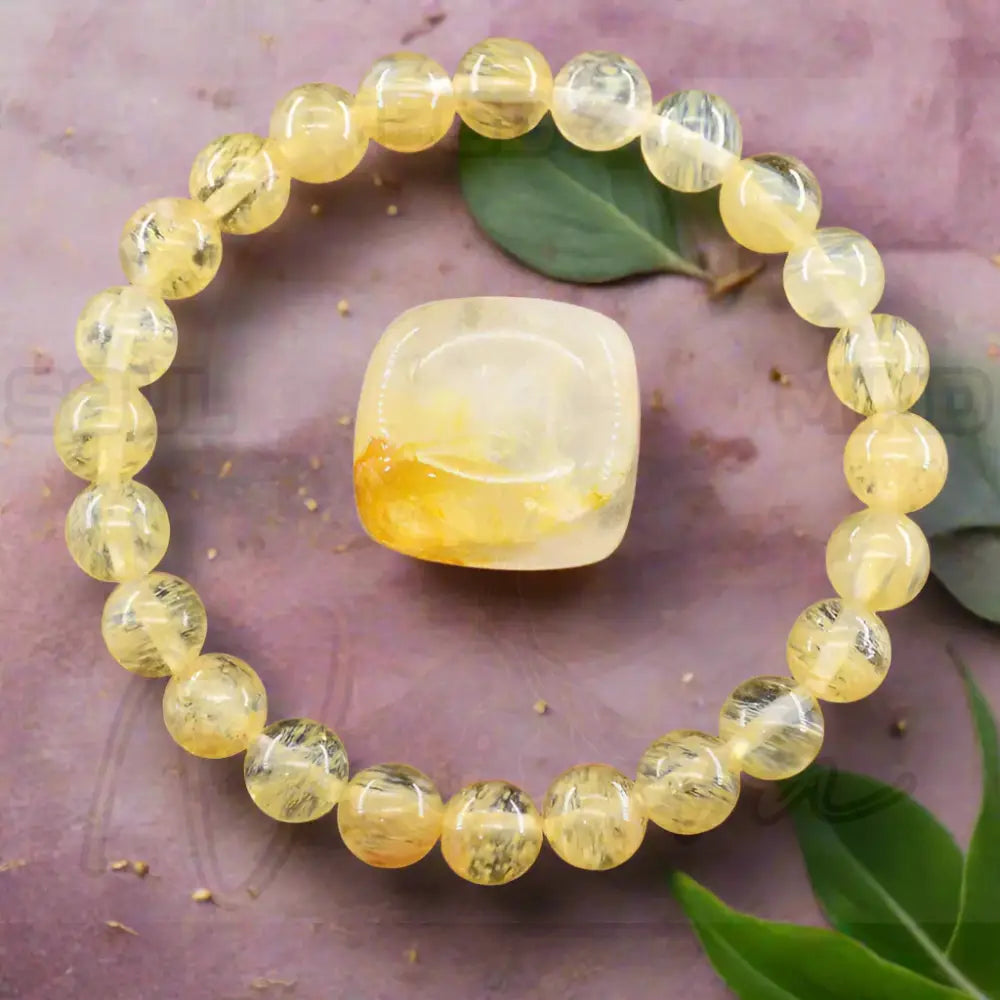 Natuursteen Reiki Armband 36 Watermeloen thee / 17cm(6.69inch) / 6mm Kralen