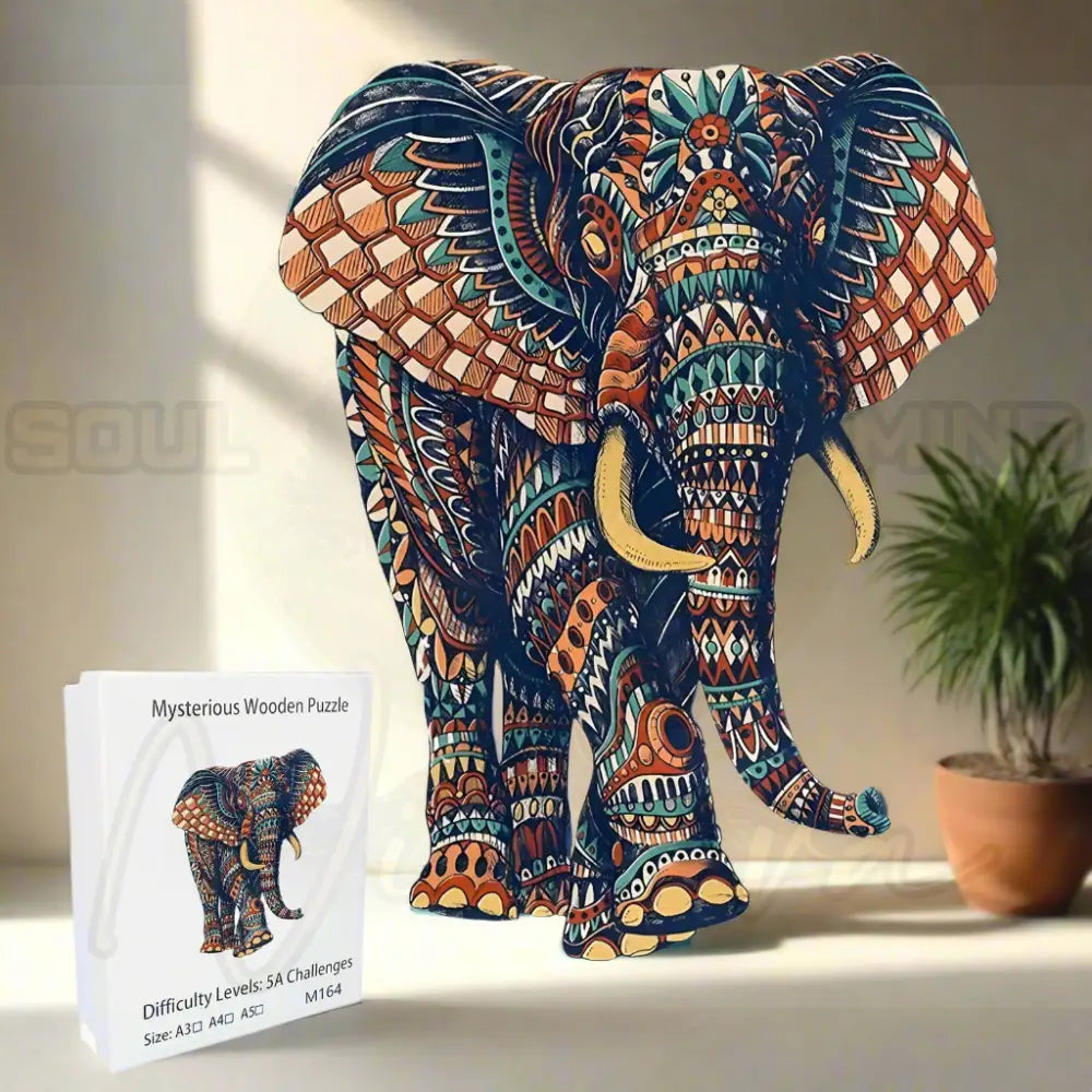 Olifant Houten Puzzel Volwassen