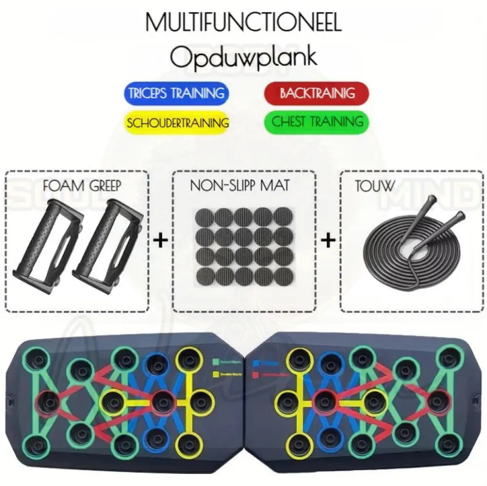 Push-up Board Set Push-up Board Met Springtouw
