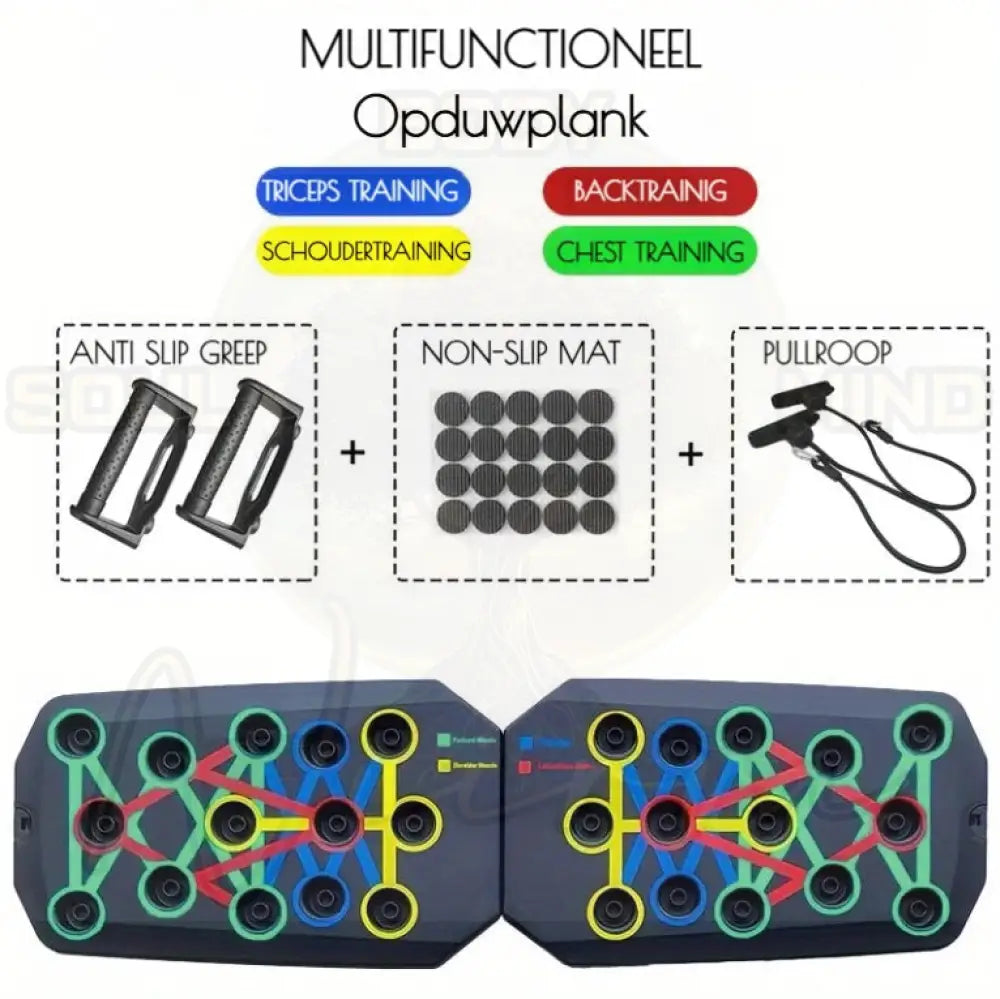 Push-up Board Set Push-up Board Met Trektouw