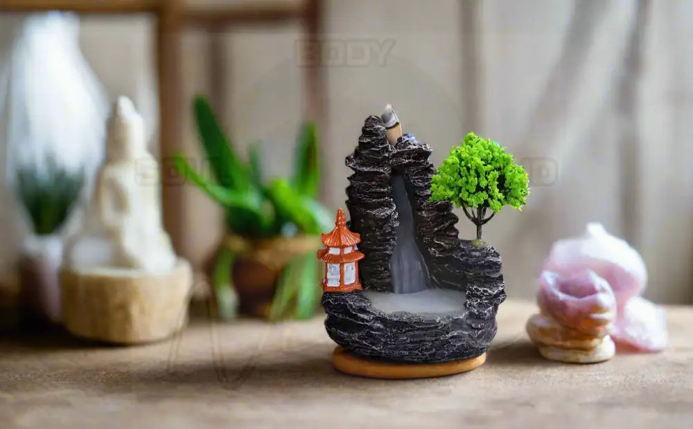 Reflux Wierookbrander Toren Groen boom (10.5 h x 9 l x 8 b cm)