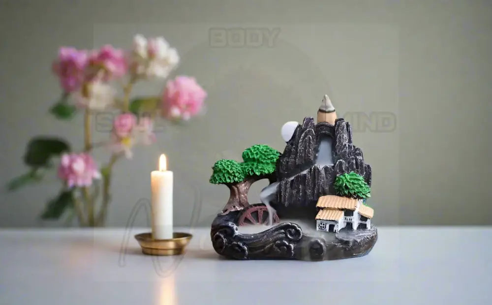 Reflux Wierookbrander Toren Klein huis (8.5 h x 11 l x 6.5 b cm)