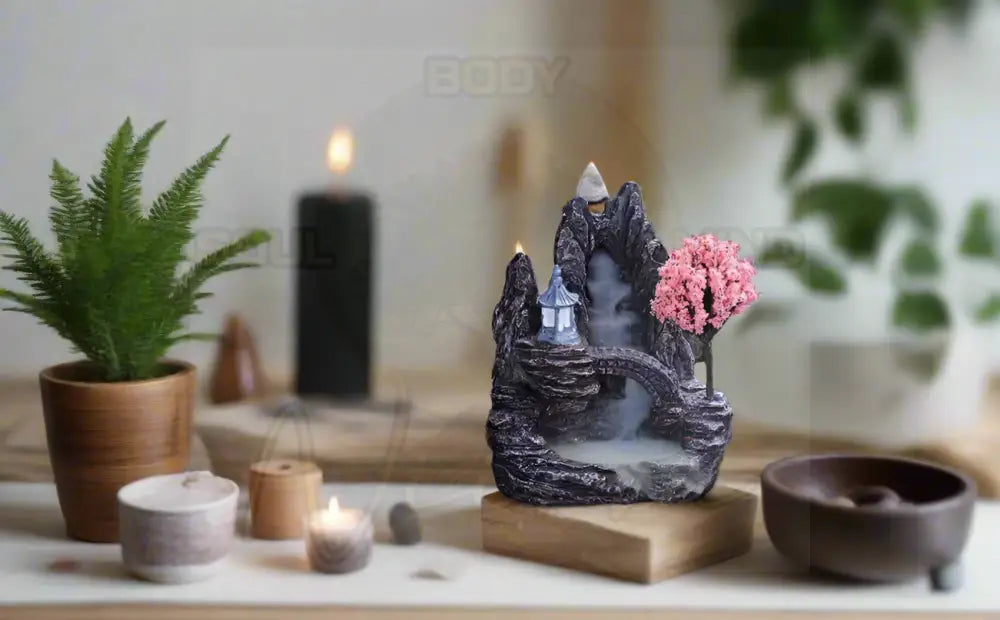 Reflux Wierookbrander Toren Rose boom (11 h x 9 l x 7 b cm)