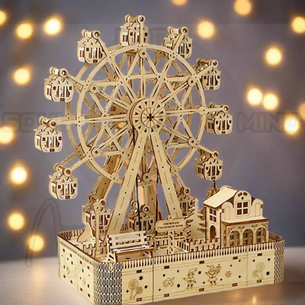 Reuzenrad Handen Craft DIY 3D Houten Puzzel