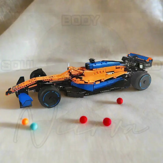 Technische F1 W14 E racewagen met 1642 stk bouwstenen 1432 stk Oranje