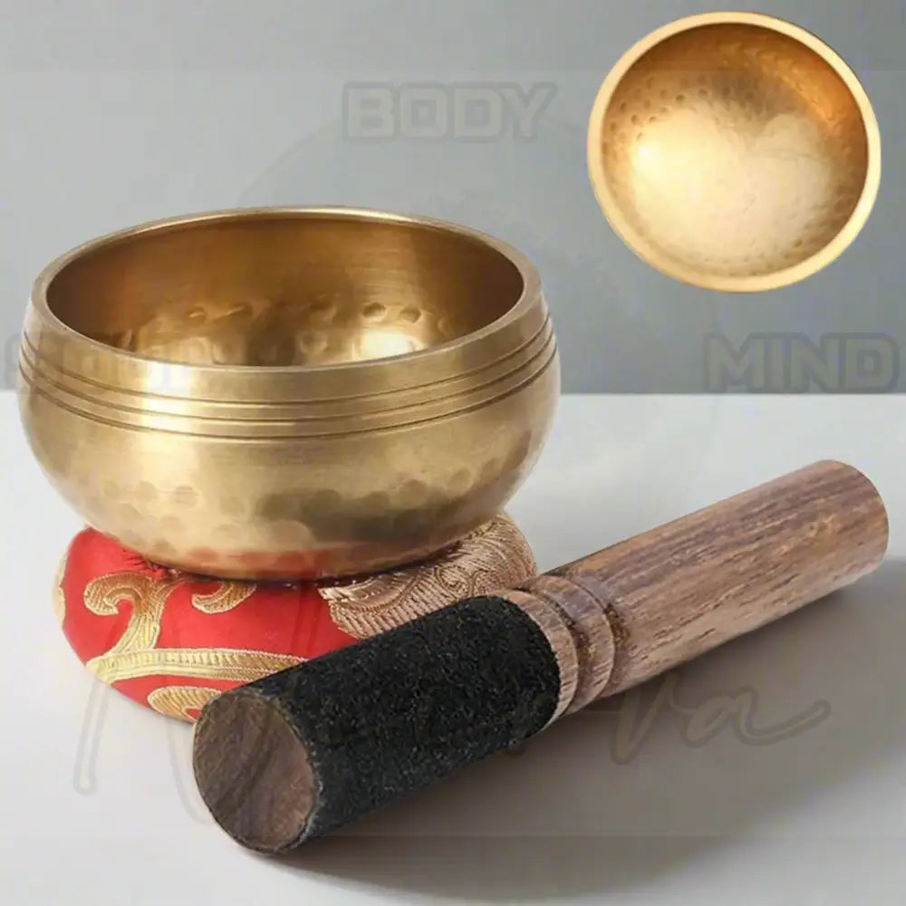 Tibetaanse Klankkom Set Soundbowl Rood