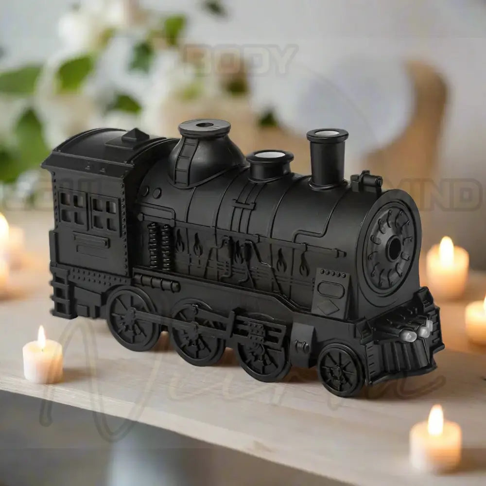 Ultrasoon Train Luchtbevochtiger voor Aromatherapie met afstandsbediening Zwart / EU