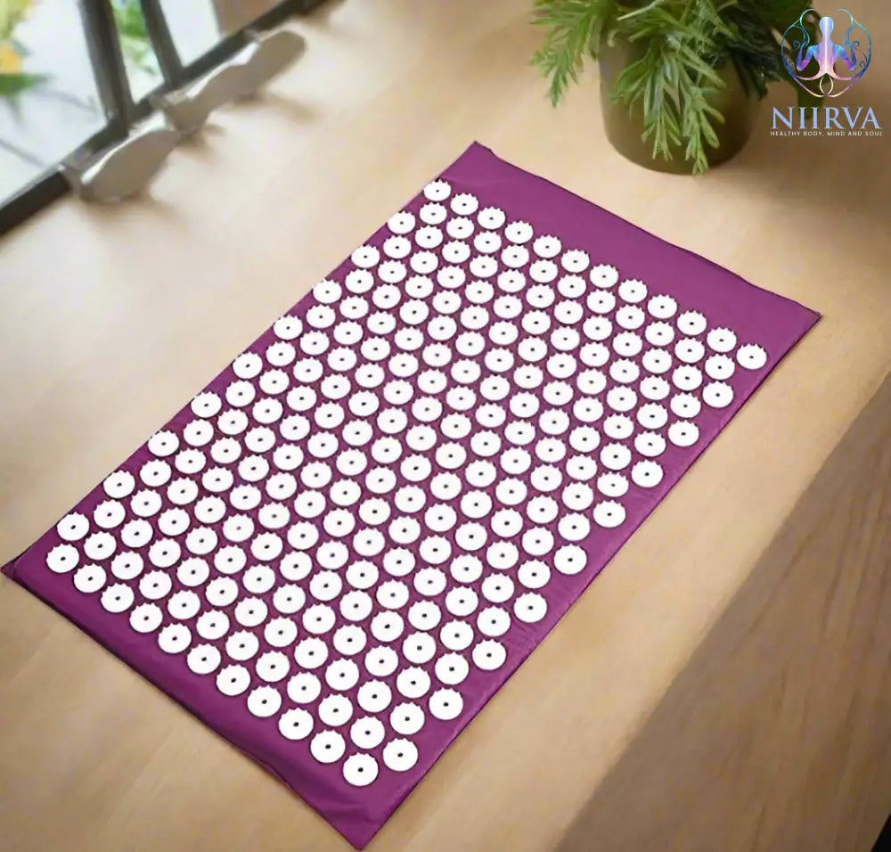 Yoga Massagepad Met Grote Touchpoints Paars Mat