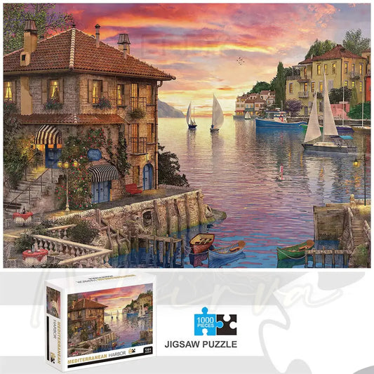 1000 Stuks Mediterranean Harbor Legpuzzel