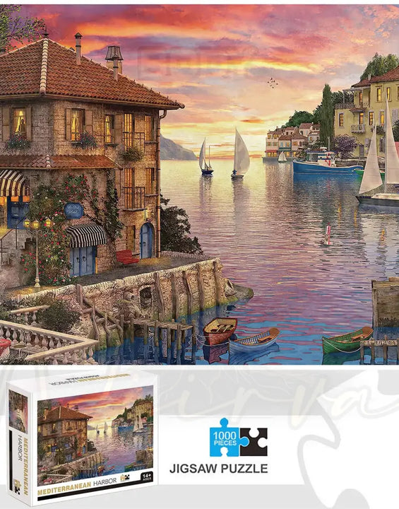 1000 Stuks Mediterranean Harbor Legpuzzel