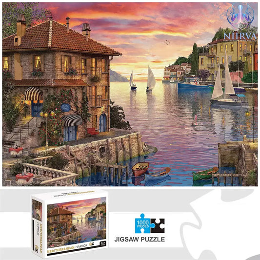 1000 Stuks Mediterranean Harbor Legpuzzel